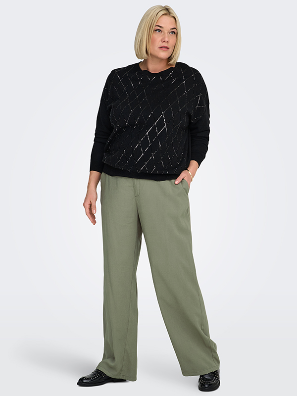 CARARIS - Plus Size Broek fra Only Carmakoma