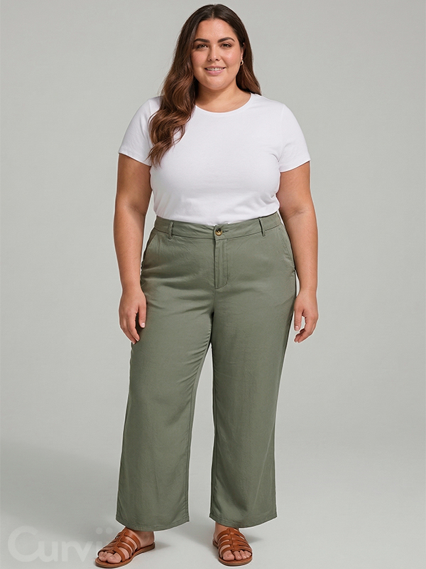 CARARIS - Plus Size Broek fra Only Carmakoma