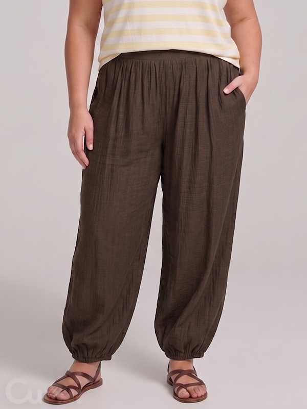 CARCAMILLE - Plus Size Broek fra Only Carmakoma