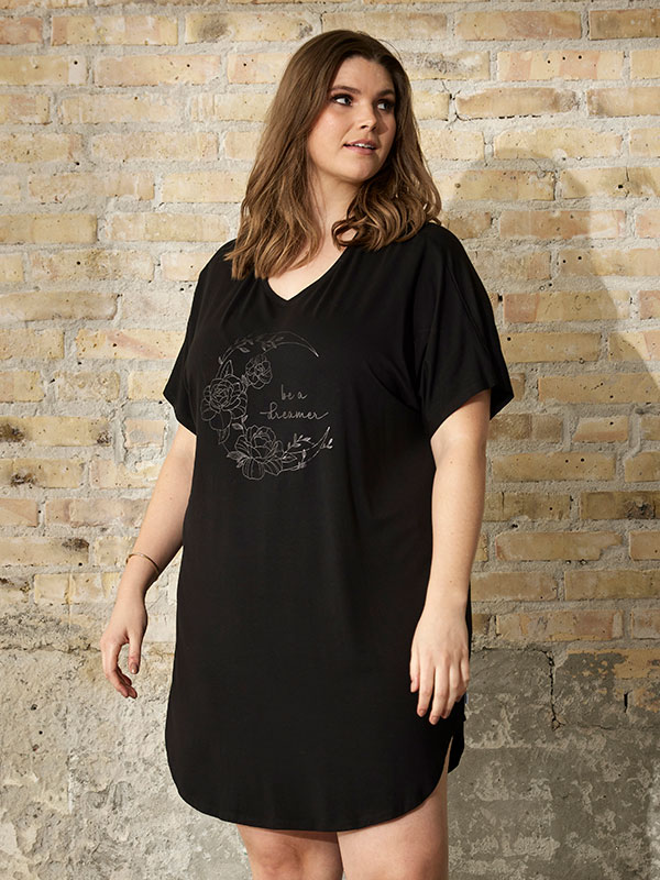 COCO - Plus Size Nachtjurk fra Zhenzi