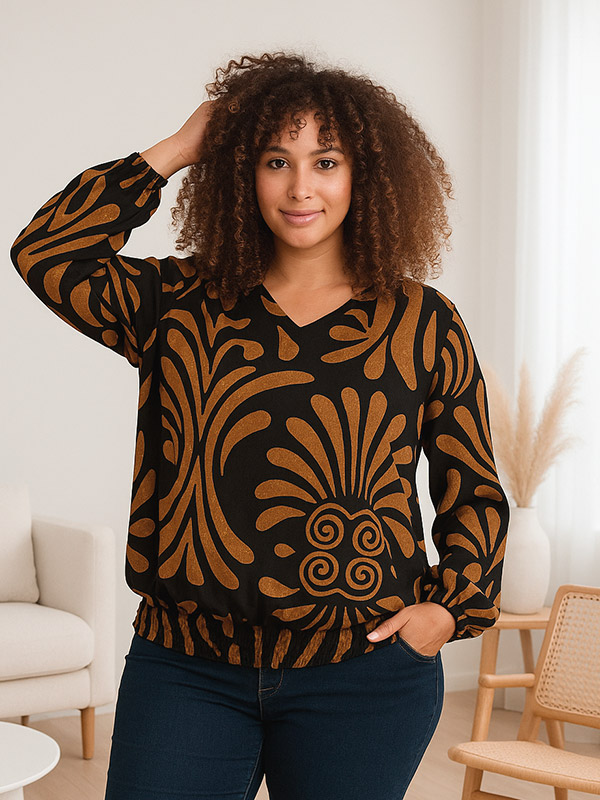 ENYA - Plus Size Blouse fra Zhenzi