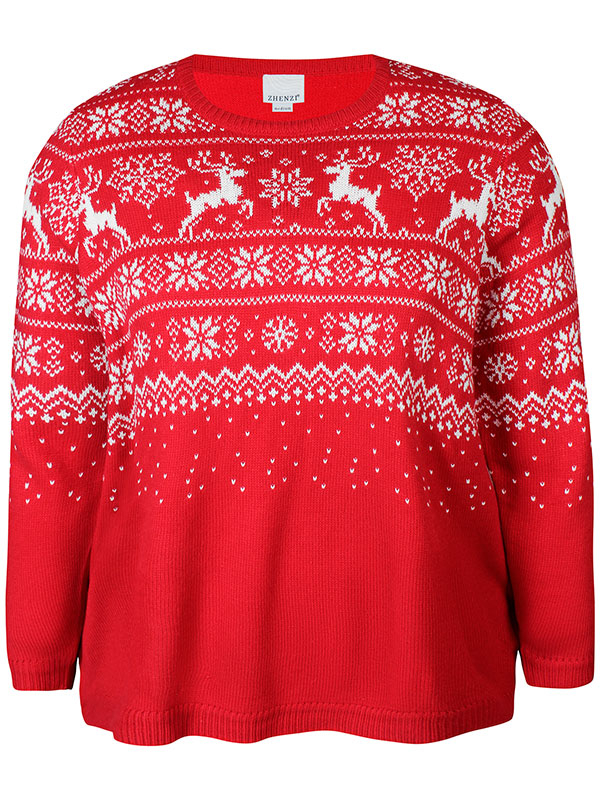NOEL - Plus Size Sweater fra Zhenzi