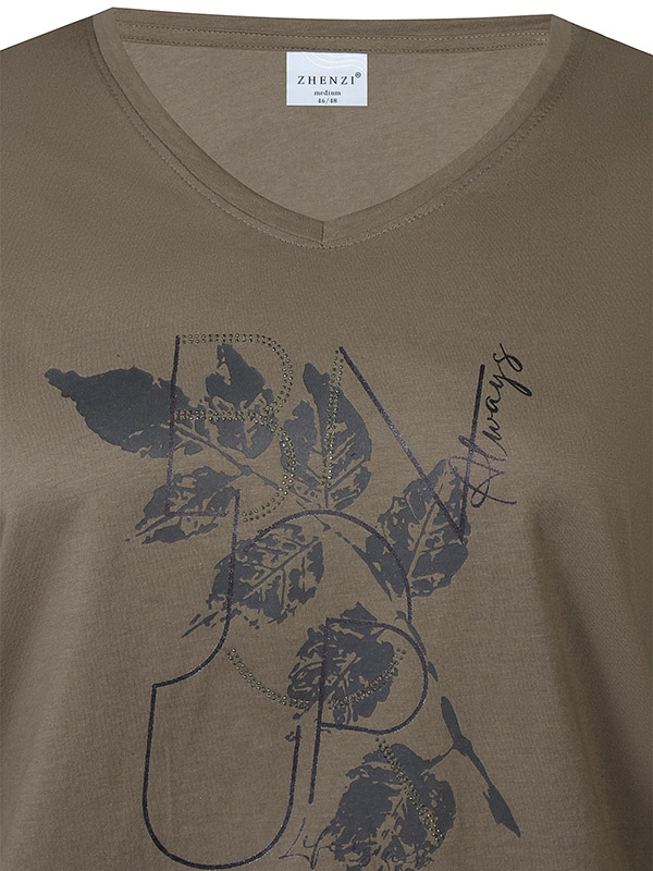 ZH-SAEE - Plus Size Blouse fra Zhenzi