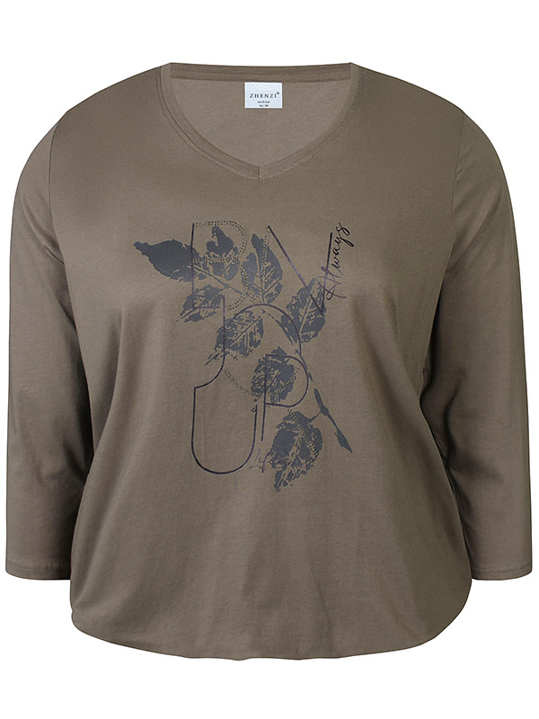 ZH-SAEE - Plus Size Blouse fra Zhenzi