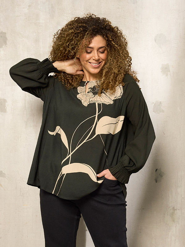 ZH-SIBA - Plus Size Blouse fra Zhenzi