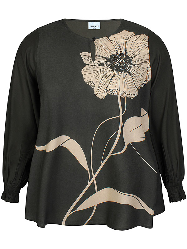 ZH-SIBA - Plus Size Blouse fra Zhenzi