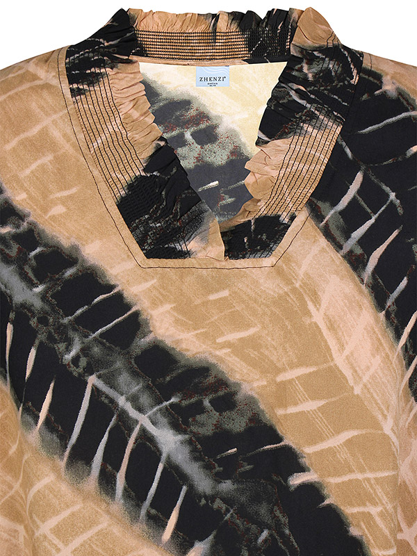 ZH-SILK - Plus Size Blouse fra Zhenzi