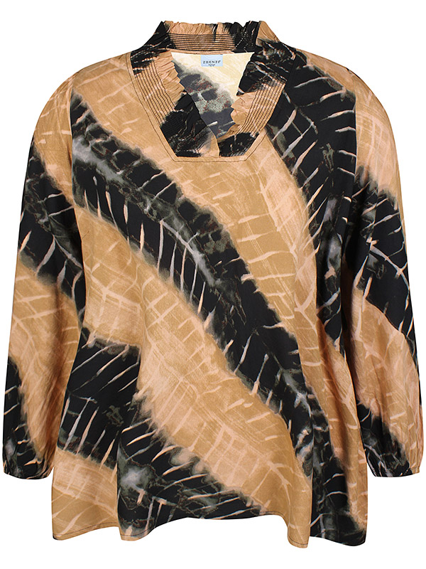 ZH-SILK - Plus Size Blouse fra Zhenzi