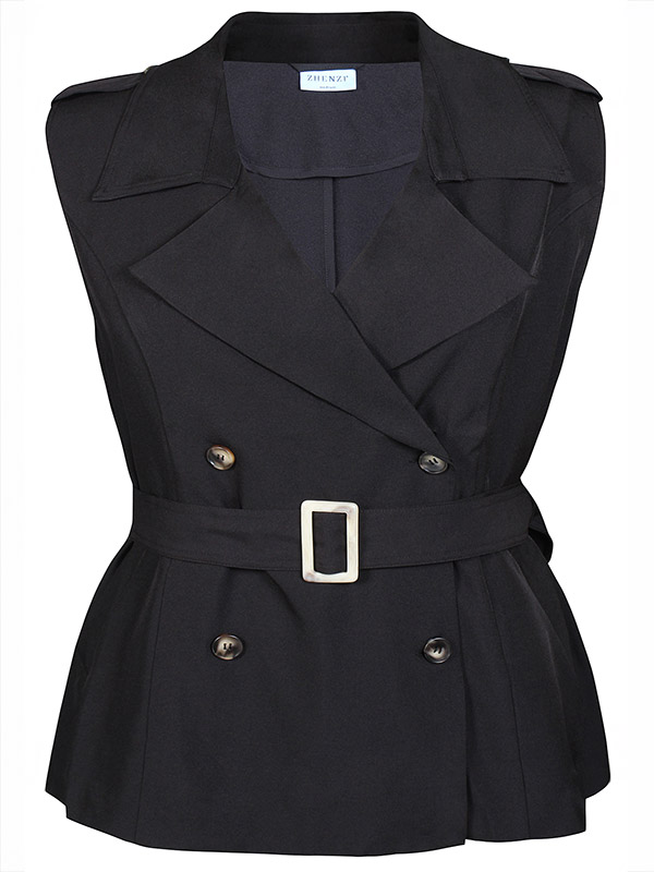 ZH-SOON - Plus Size Vest fra Zhenzi