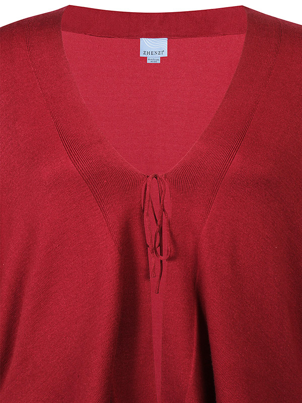 ZH-KOGLE - Plus Size Poncho fra Zhenzi