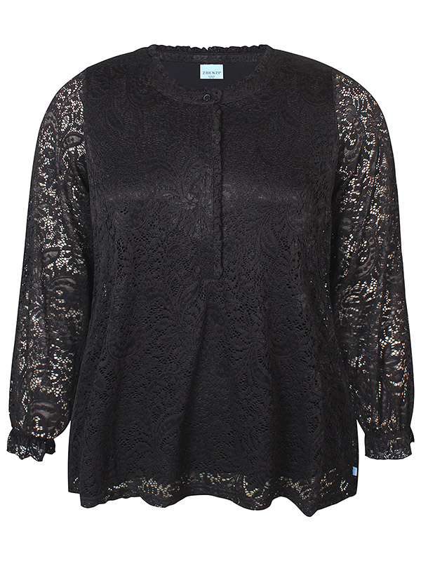ZH-TIST - Plus Size Blouse fra Zhenzi