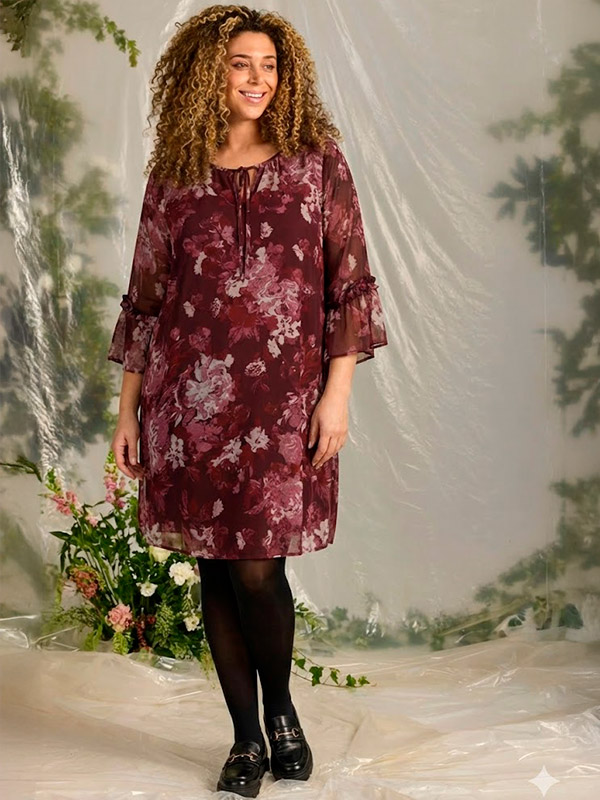 ZH-TOYA - Plus Size Jurk fra Zhenzi