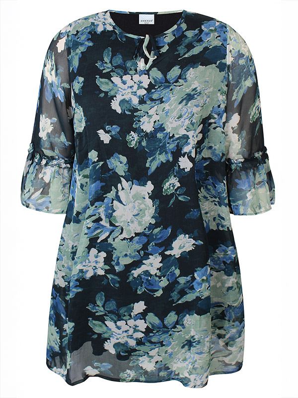 ZH-TOYA - Plus Size Jurk fra Zhenzi