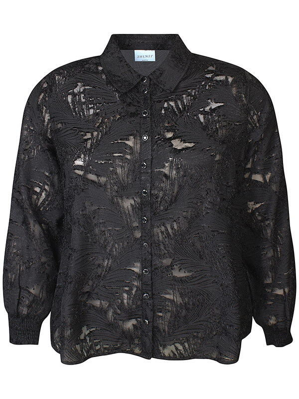 ZH-TYRA - Plus Size Overhemd fra Zhenzi