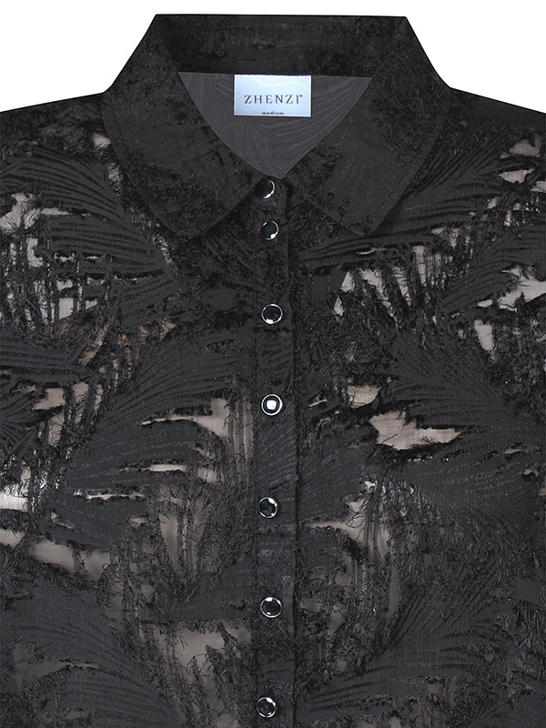 ZH-TYRA - Plus Size Overhemd fra Zhenzi