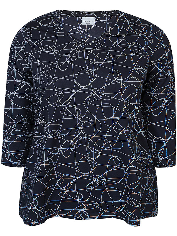 ZH-ALBERTA - Plus Size Blouse fra Zhenzi