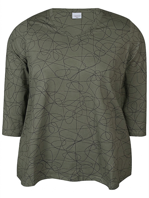 ZH-ALBERTA - Plus Size Blouse fra Zhenzi