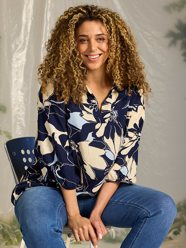 ZH-AMAYA - Plus Size Blouse fra Zhenzi