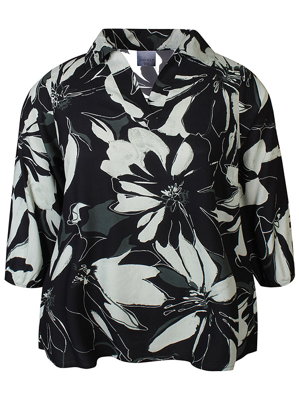 ZH-AMAYA - Plus Size Blouse fra Zhenzi