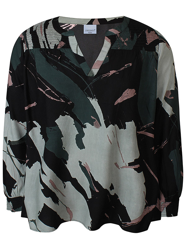 ZH-ANITY - Plus Size Blouse fra Zhenzi