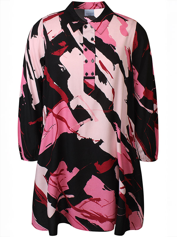 ZH-ANITY - Plus Size Jurk fra Zhenzi