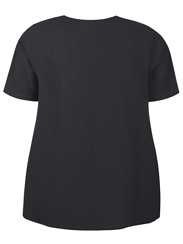 ZH-AMIN - Plus Size T-shirt fra Zhenzi