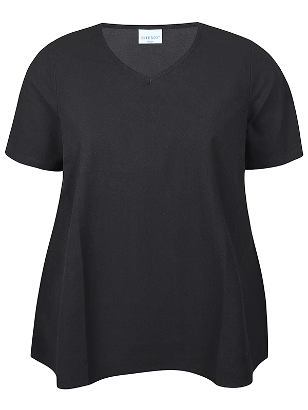 ZH-AMIN - Plus Size T-shirt fra Zhenzi