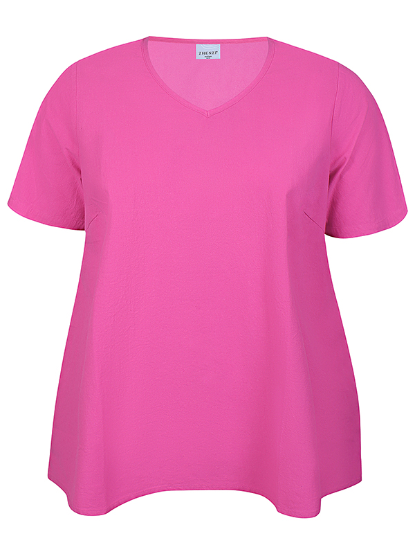 ZH-AMIN - Plus Size T-shirt fra Zhenzi