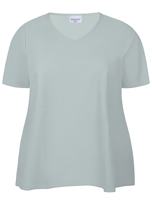 ZH-AMIN - Plus Size T-shirt fra Zhenzi