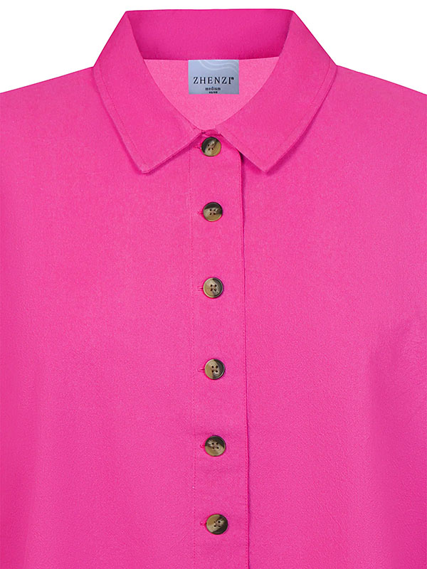 ZH-AMIN - Plus Size Overhemd fra Zhenzi