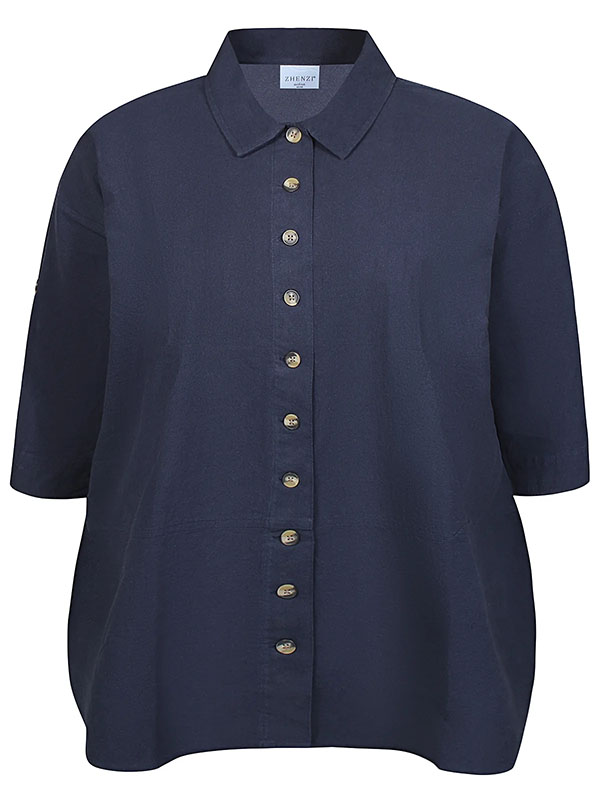 ZH-AMIN - Plus Size Overhemd fra Zhenzi