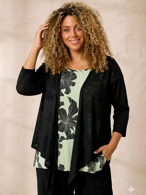 ZH-AGAR - Plus Size Vest fra Zhenzi