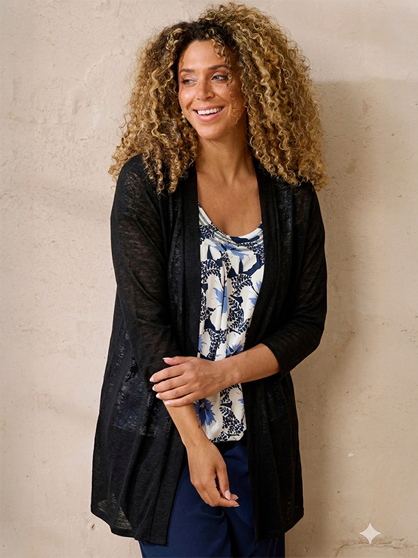 ZH-AGAR - Plus Size Vest fra Zhenzi