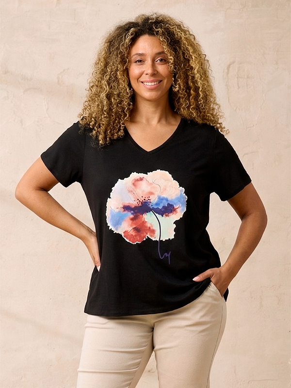 ZH-CHLOE - Plus Size T-shirt fra Zhenzi