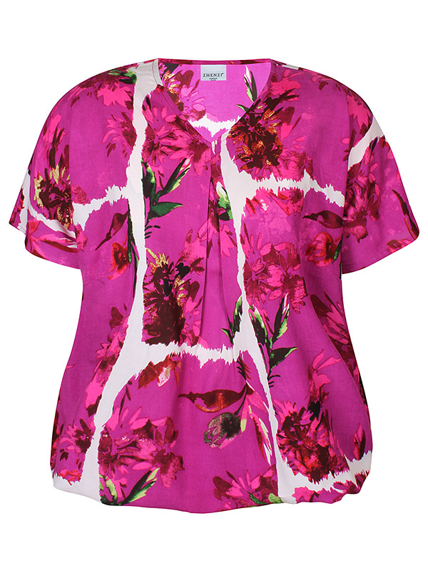 ZH-ELISA - Plus Size Blouse fra Zhenzi