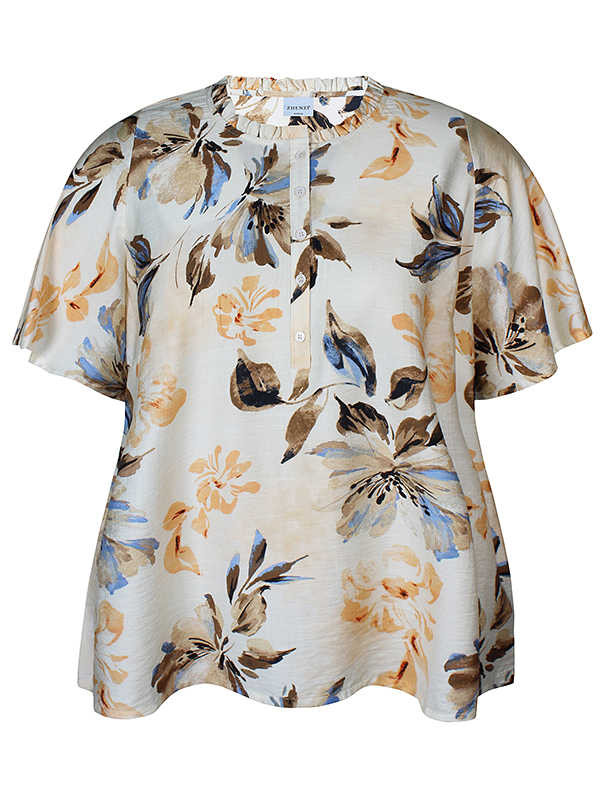 ZH-FREYA - Plus Size Blouse fra Zhenzi