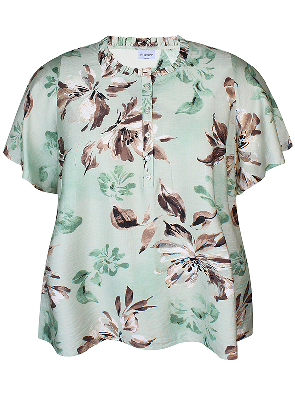 ZH-FREYA - Plus Size Blouse fra Zhenzi