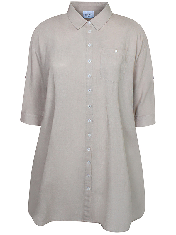 ZH-HYLA - Plus Size Overhemd fra Zhenzi