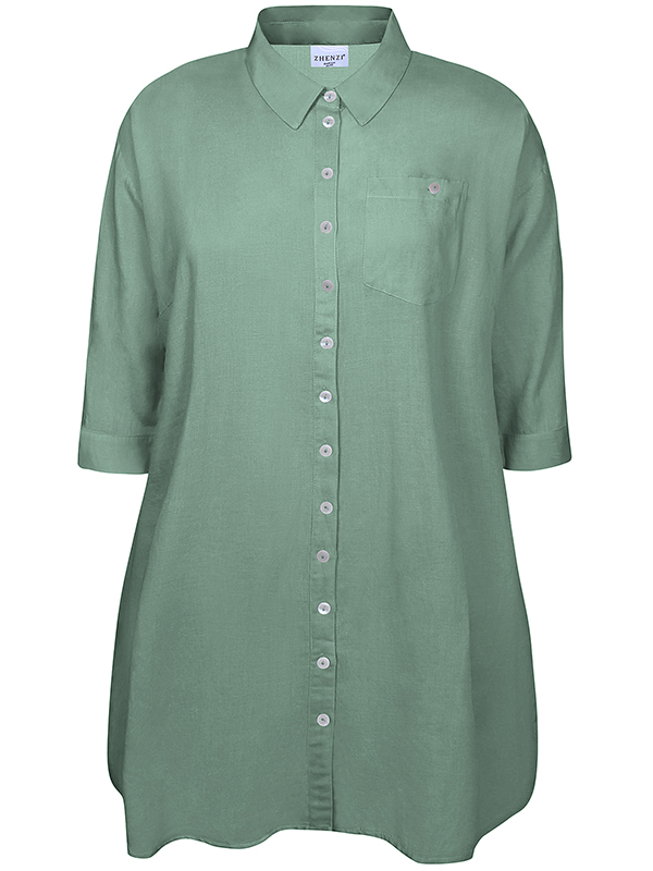 ZH-HYLA - Plus Size Overhemd fra Zhenzi
