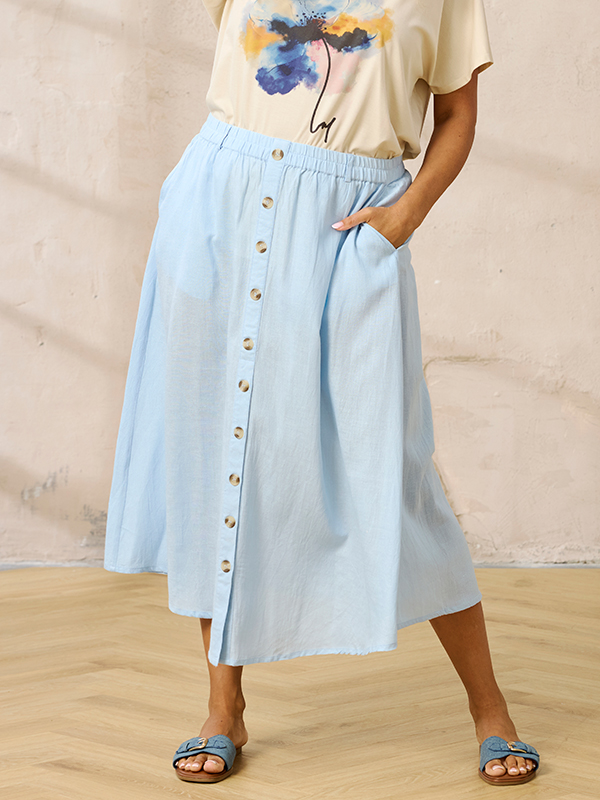 ZH-HYLA - Plus Size Skirt fra Zhenzi