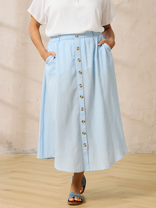 ZH-HYLA - Plus Size Skirt fra Zhenzi