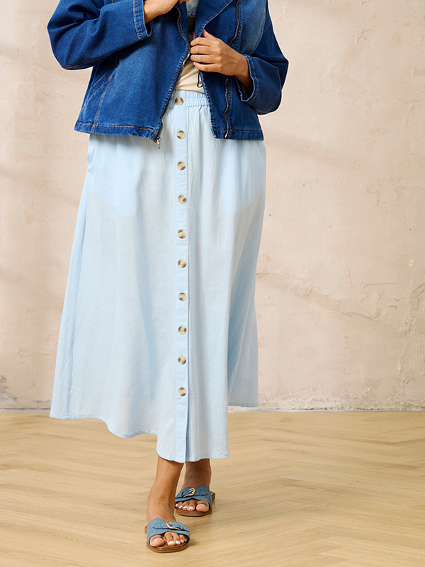 ZH-HYLA - Plus Size Skirt fra Zhenzi