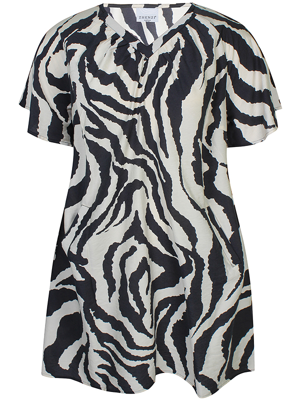 ZH-JAEDA - Plus Size Tunic fra Zhenzi