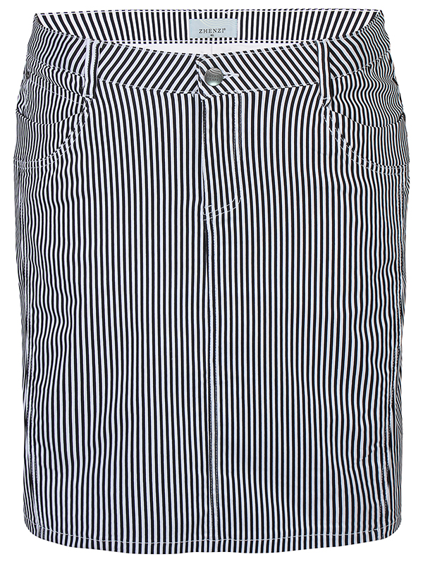 ZH-BOYER - Plus Size Skirt fra Zhenzi