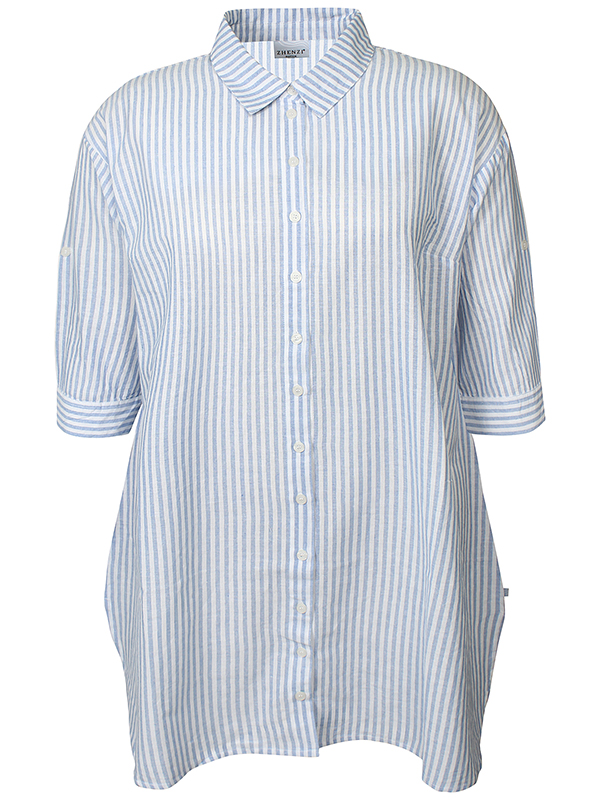 ZH-MABEL1569-SHIRT3/4 - Plus Size Tunic fra Zhenzi