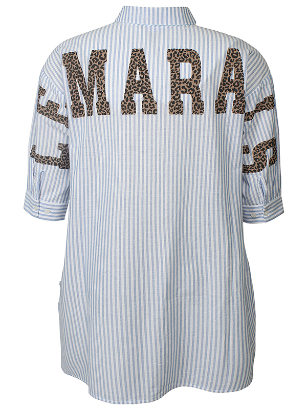 ZH-MABEL1569-SHIRT3/4 - Plus Size Tunic fra Zhenzi