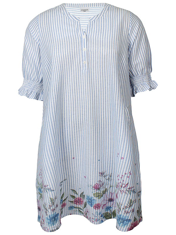 ZH-MABEL1570-DRESS3/4 - Plus Size Jurk fra Zhenzi