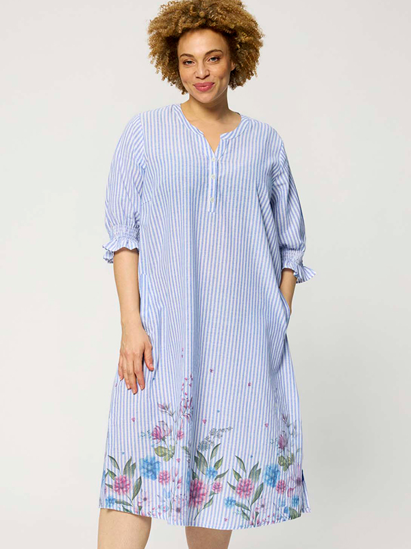 ZH-MABEL1570-DRESS3/4 - Plus Size Jurk fra Zhenzi