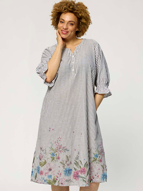 ZH-MABEL1570-DRESS3/4 - Plus Size Jurk fra Zhenzi