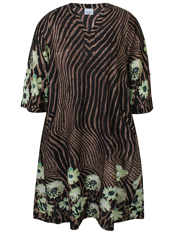 ZH-MADGE - Plus Size Jurk fra Zhenzi